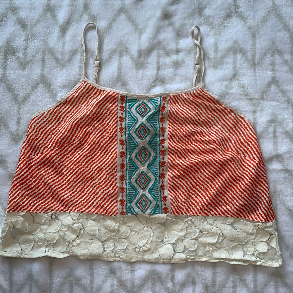 Embroidered Tank Top